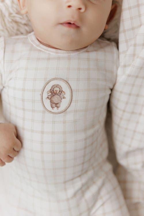 Ely's & Co. Modal French Terry Plaid Sheep Collection In Gray