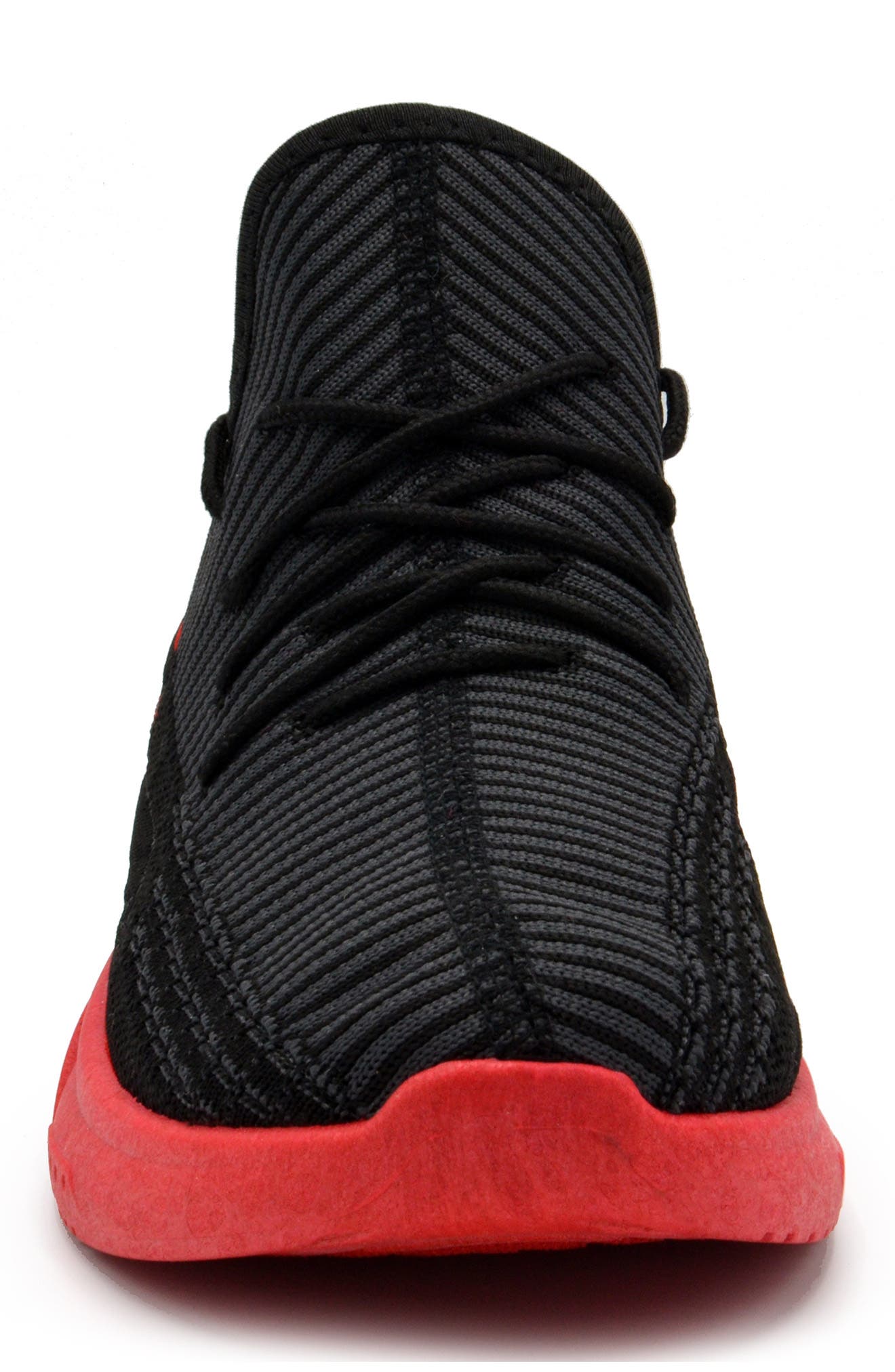 AKADEMIKS Fit Jogger Sneaker, Alternate, color, Black-Red