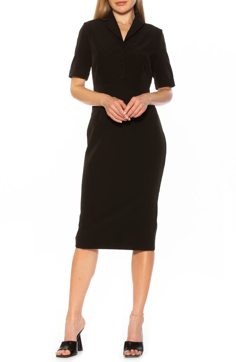 Alexia Admor Kinsley Collared Sheath Dress, Main, color,