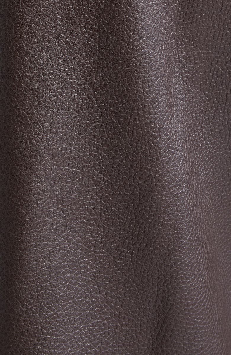 FERRAGAMO Leather Maxi Skirt, Alternate, color, Expresso