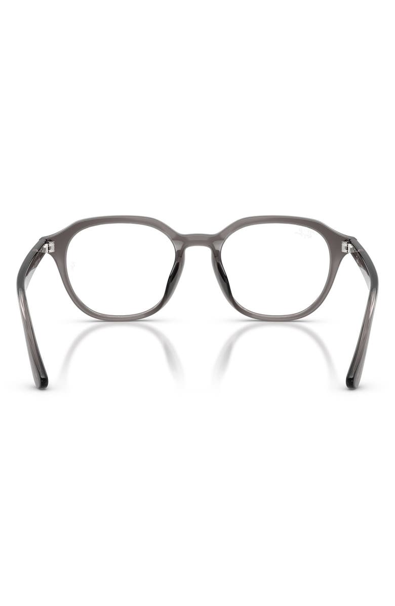 Ray-Ban 52mm Square Optical Glasses, Alternate, color, Grey