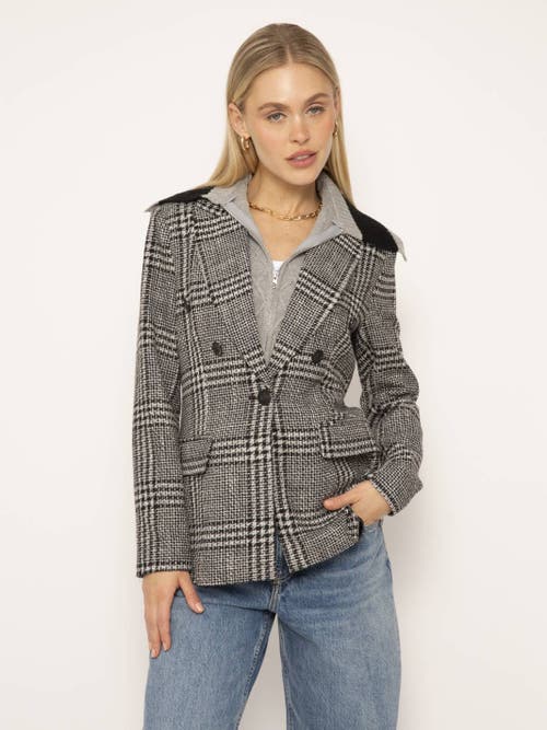 Central Park West Odette Oversized Blazer With Chunky Knit Dickey
