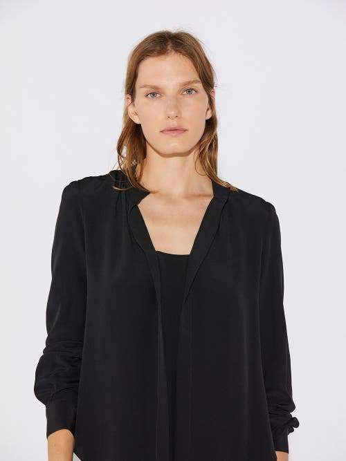 Callas Milano Olympia Silk Blouse In Black