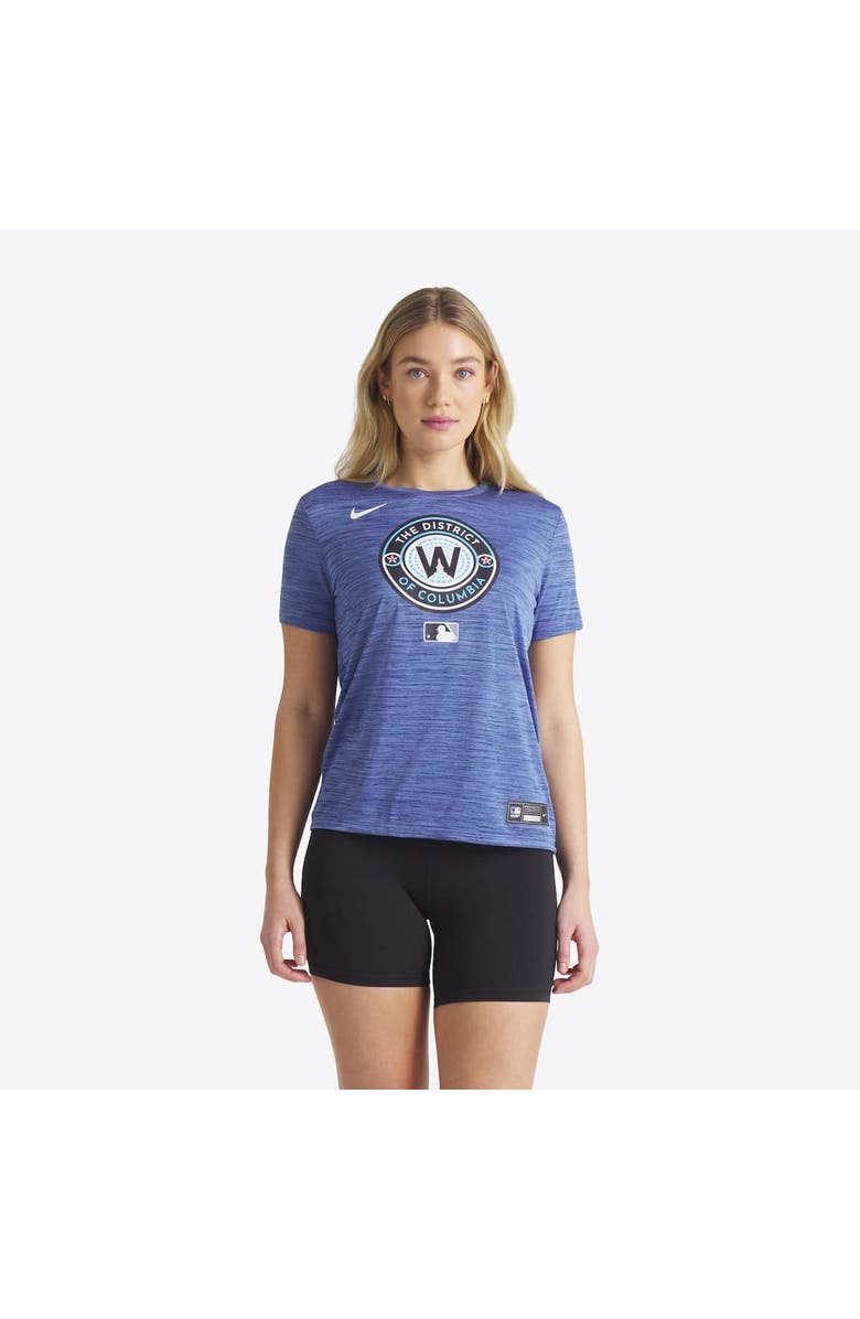 Nike Women's Nike  Blue Washington Nationals 2025 City Connect Authentic Collection Velocity Performance T-Shirt, Alternate, color, Gray