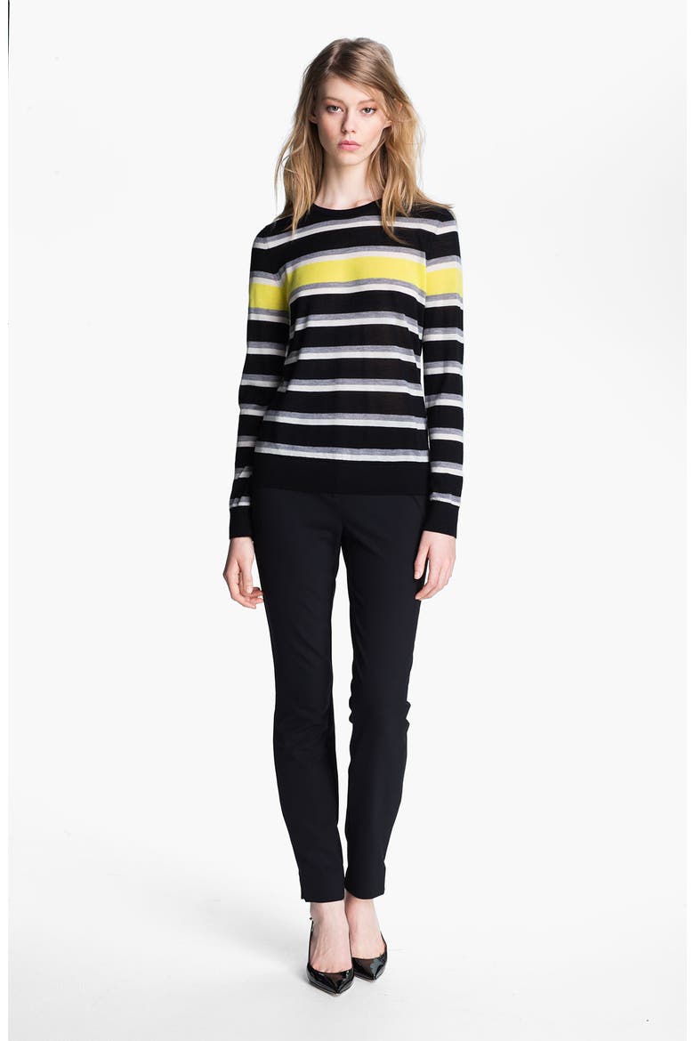 Slim Techno Woven Pants (Nordstrom Exclusive), Alternate, color, BLACK