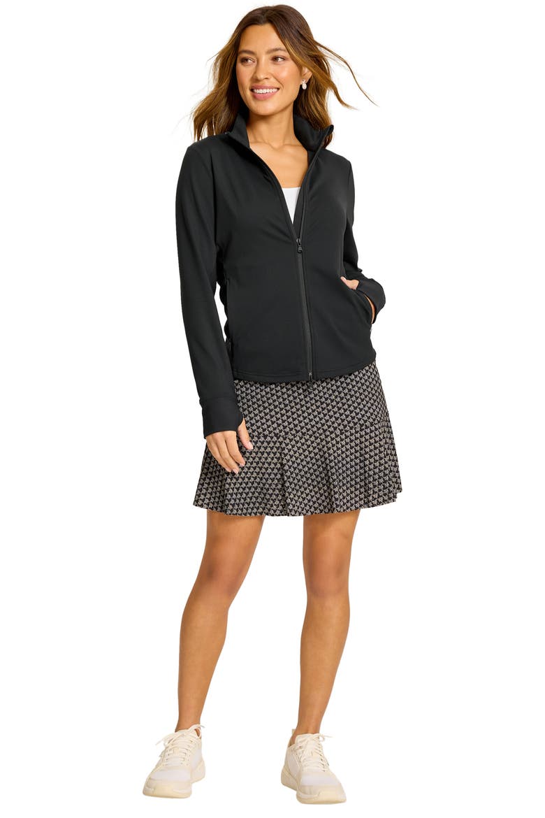 Abby UPF 30 Front Zip Jacket, Alternate, color, BLACK
