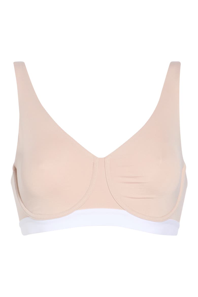 Recharge Underwire Sports Bra, Alternate, color, MOCHA/WHTE