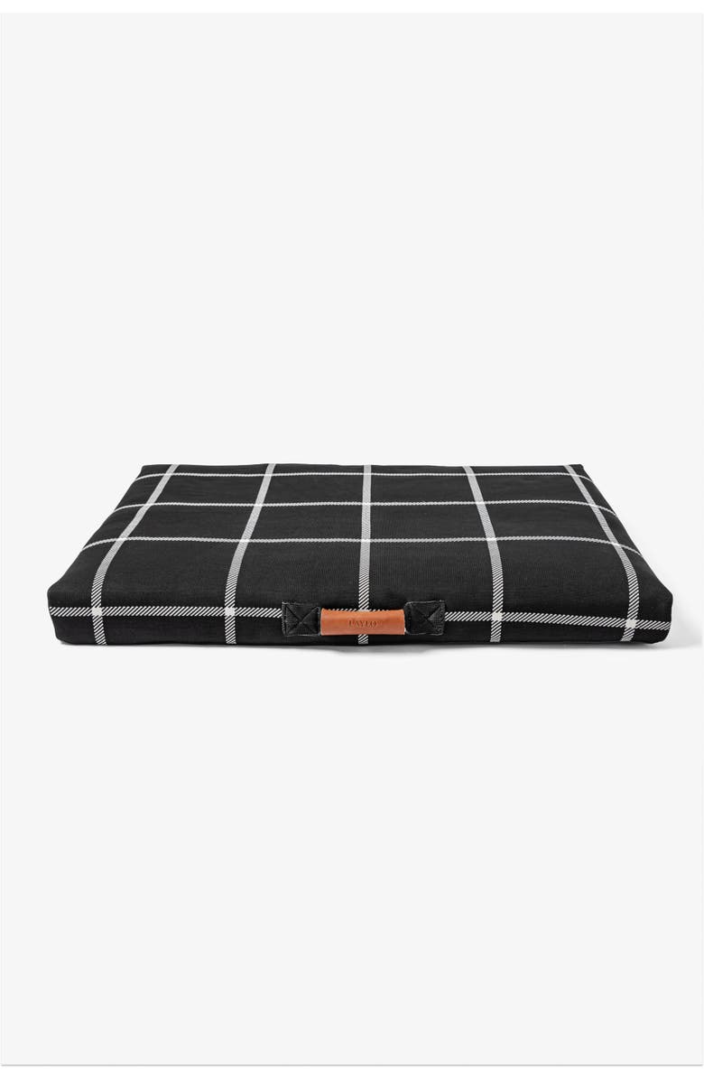 LAY LO Plaid Dog Bed, Main, color, Black
