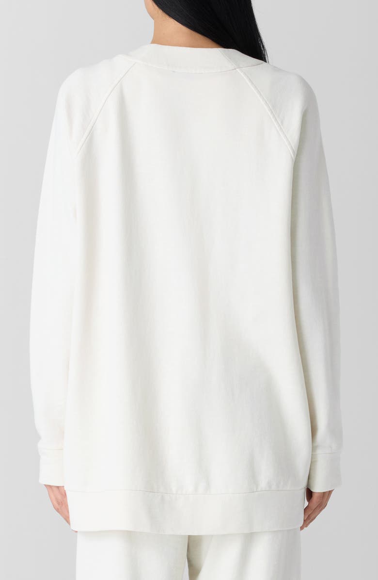 Eileen Fisher Organic Cotton Cardigan, Alternate, color, Bone