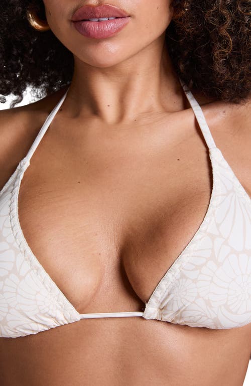 Hunkemoller Hunkemöller Caicos Triangle Bikini Top In Brown