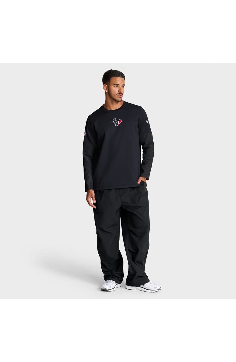 Nike Men's Nike Navy Houston Texans Sideline Coach Therma-FIT Long Sleeve T-Shirt, Alternate, color, Navy