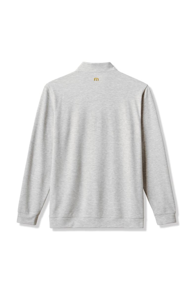Men's TravisMathew Heather Gray Missouri Tigers Cloud Home Game Quarter-Zip Tri-Blend Pullover, Alternate, color, Heather Gray