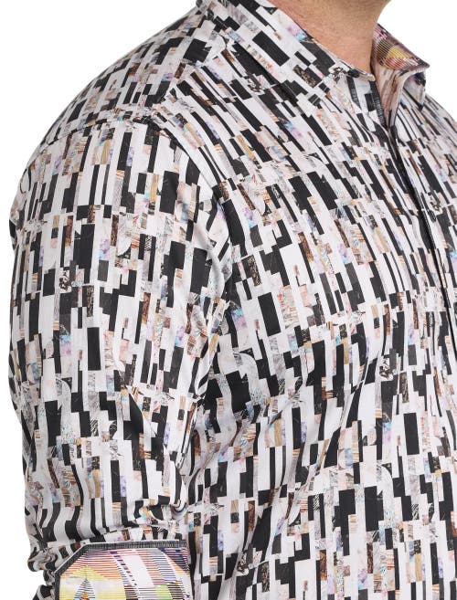 Robert Graham Dxl Big & Tall Pollard Sport Shirt In Multi