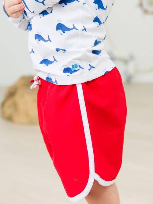 Ruggedbutts Boys Upf50+ Sun Protected Dolphin Hem Swim Trunks