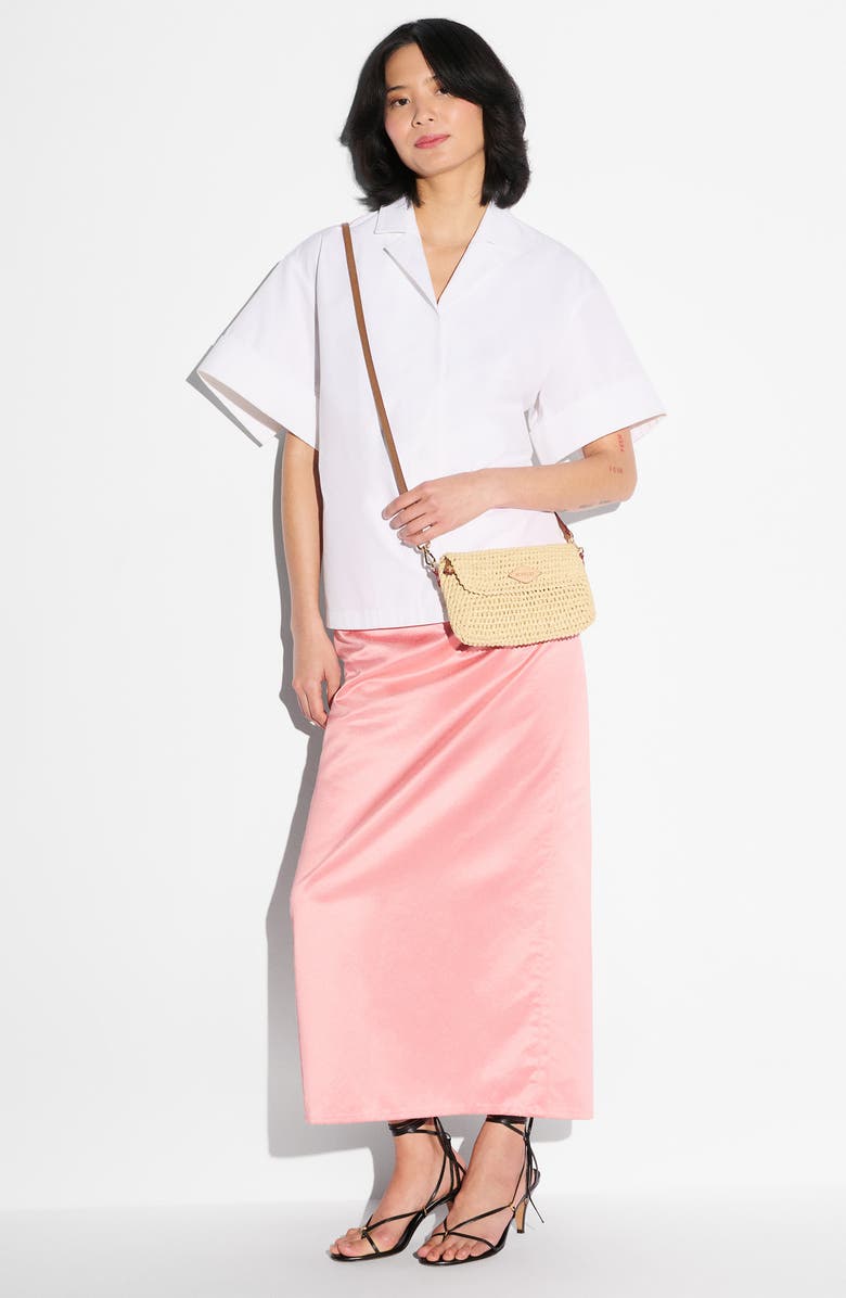 MZ Wallace Convertible Crochet Crossbody Bag, Alternate, color, Camel