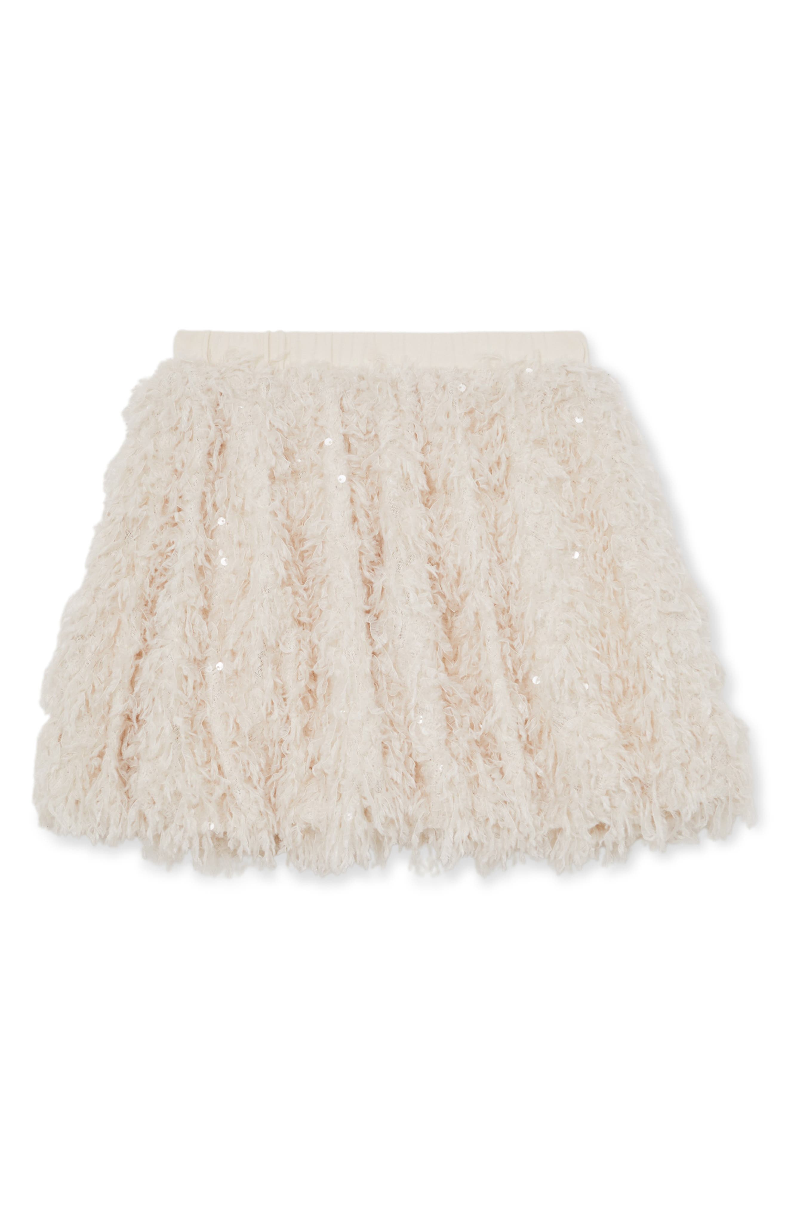 Reiss Kids' Roxy Sequin Fringe Skirt