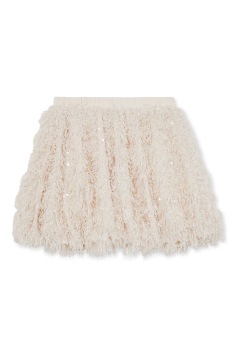 Kids' Roxy Sequin Fringe Skirt, Main, color, IVORY