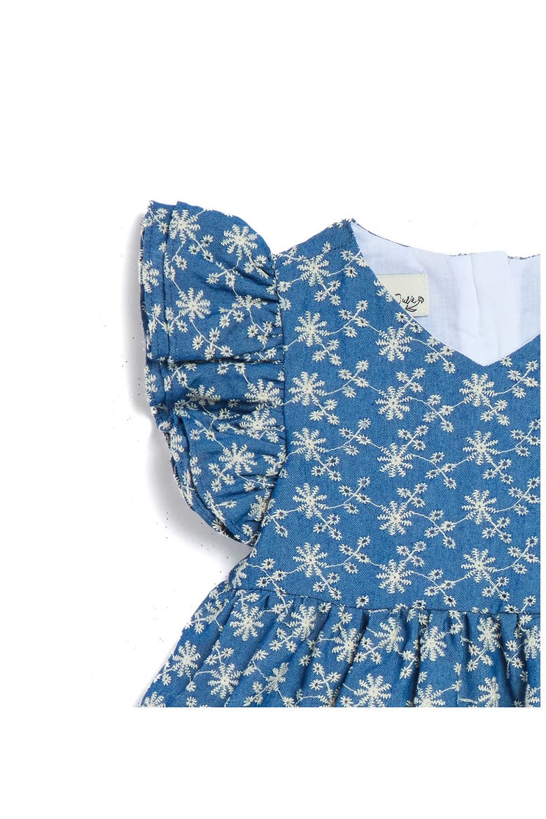 Kids' Serena Eyelet Chambray Dress, Alternate, color, BLUE
