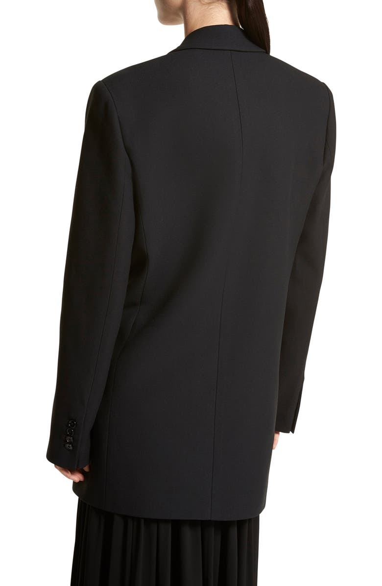 Michael Kors Collection Double Face Crepe Boyfriend Blazer, Alternate, color, 