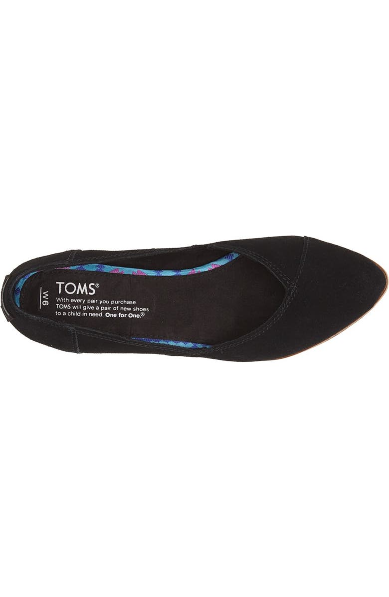 TOMS 'Jutti' Suede Slip-On, Alternate, color,