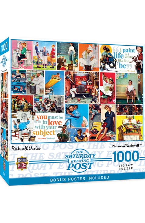 Rockwell Quotes 1000 Piece Jigsaw Puzzle