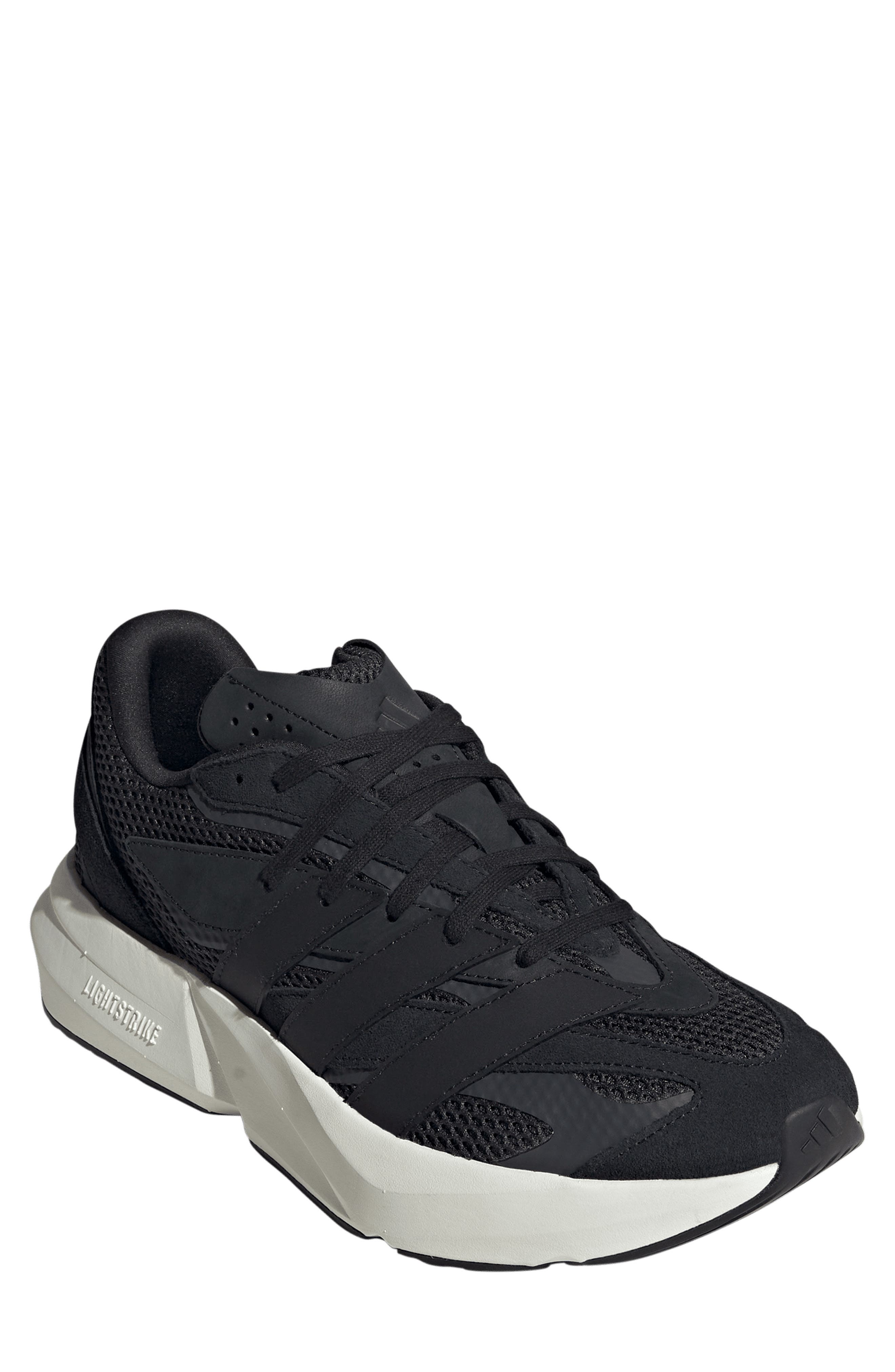 adidas Lightblaze Sneaker, Main, color, Black/ Core Black/ Off White