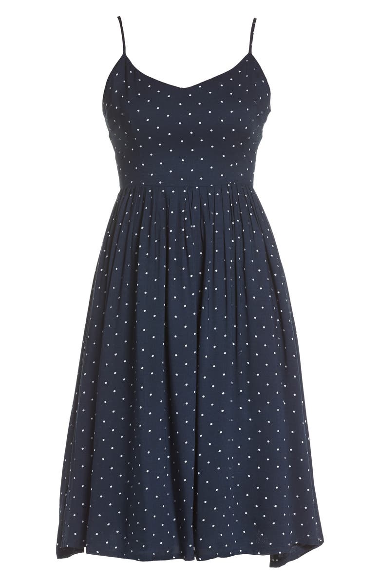 BB Dakota by Steve Madden BB Dakota Sloane Polka Dot Dress, Alternate, color,