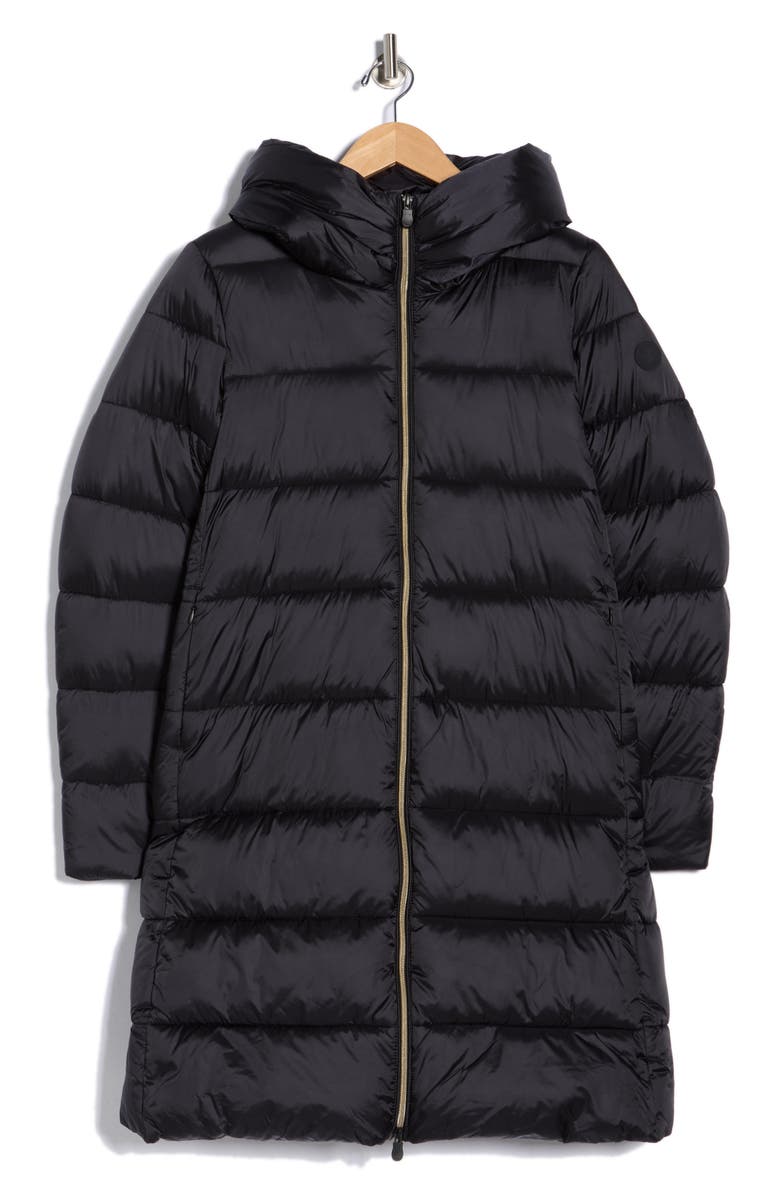 Save The Duck Luciana Puffer Coat, Alternate, color, Black