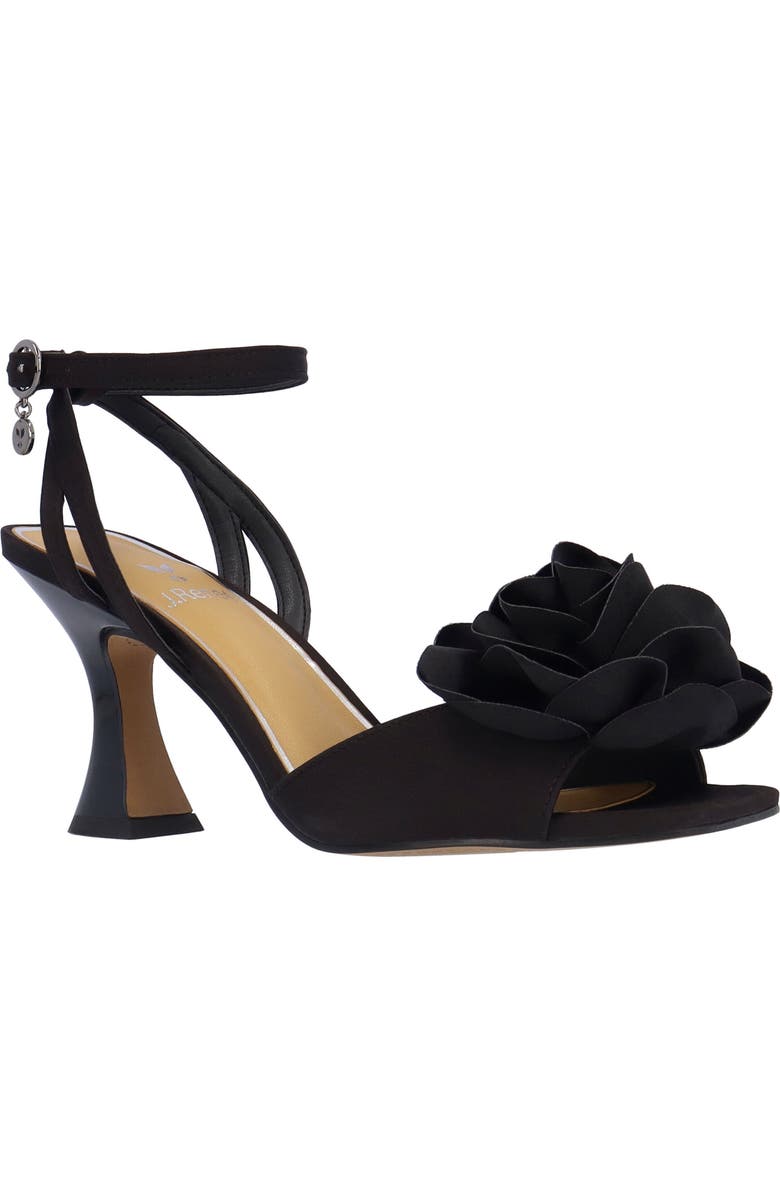 J. Reneé Pomeline Ankle Strap Sandal, Main, color, Black