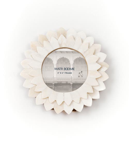 Matr Boomie Amalesh Bloom 3x3 Cream Picture Frame In White