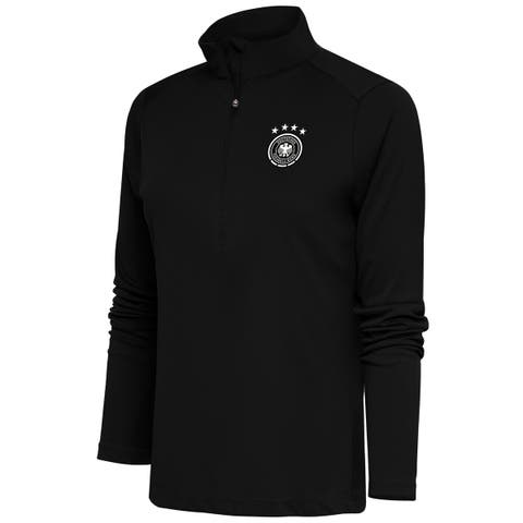 Women's Black Germany National Team Statement Half-Zip Pullover