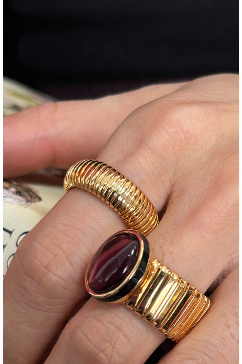 Gladiator Minimalist Ring, Alternate, color, Gold