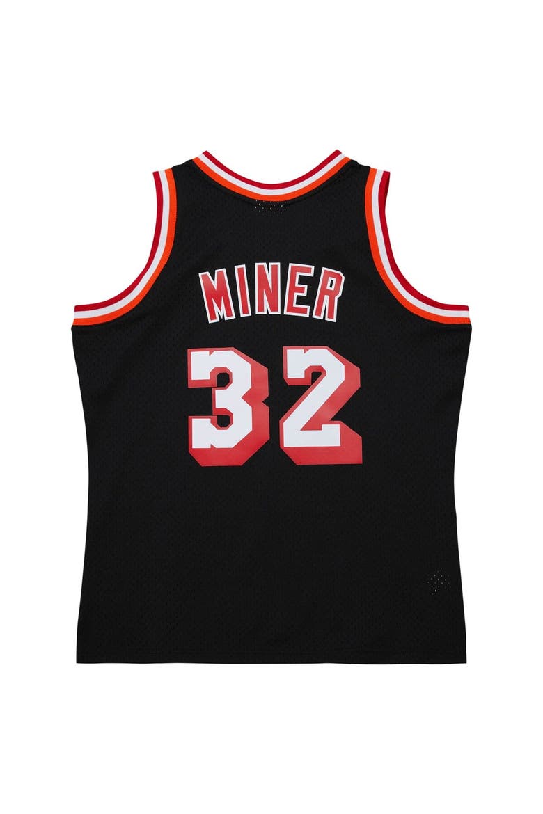 Men's Mitchell & Ness Harold Miner Black Miami Heat  1992/93 Hardwood Classics Swingman Throwback Jersey, Alternate, color, Black