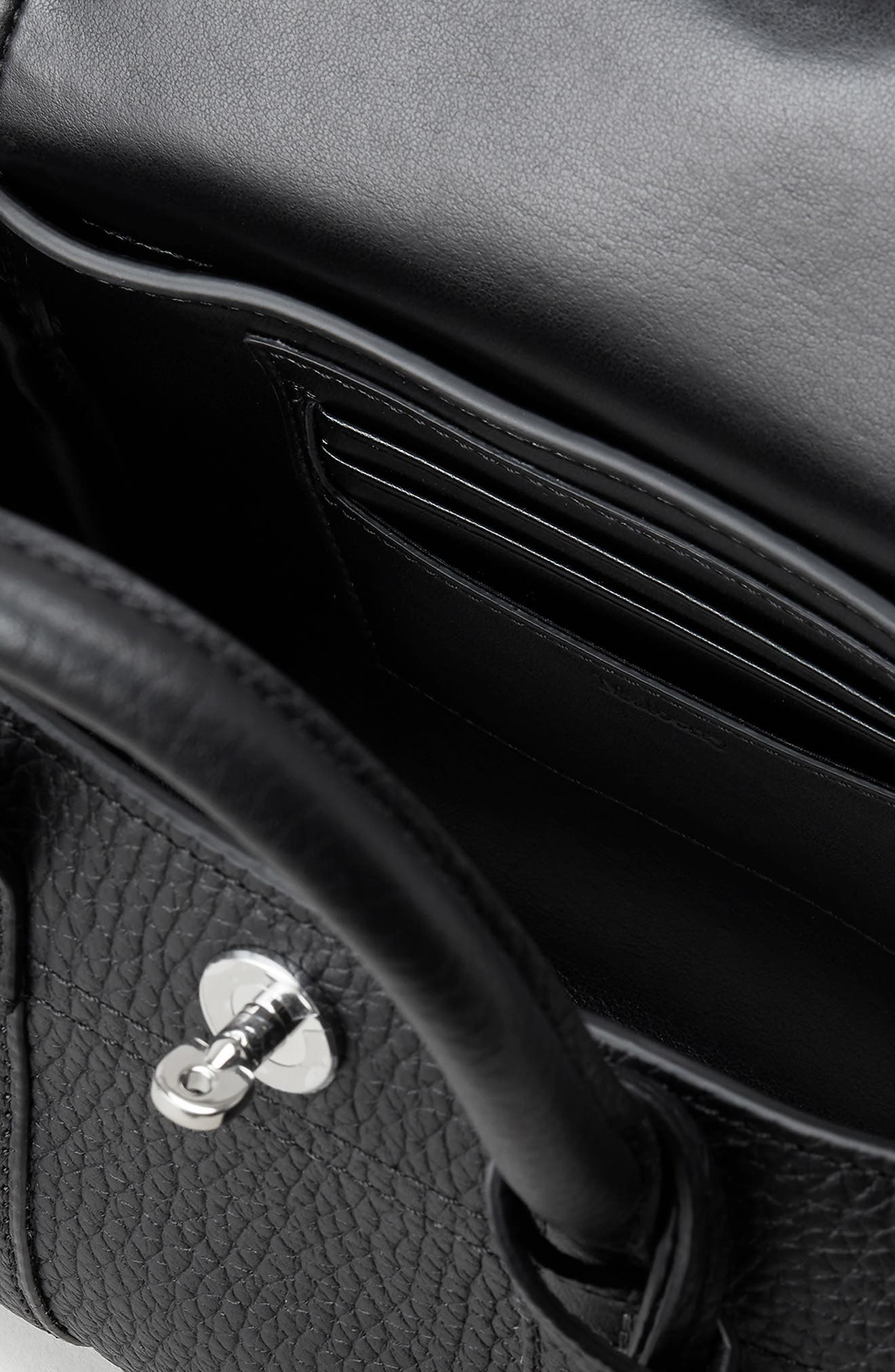 Mulberry Mini Bayswater Grained Leather Tote, Alternate, color, 