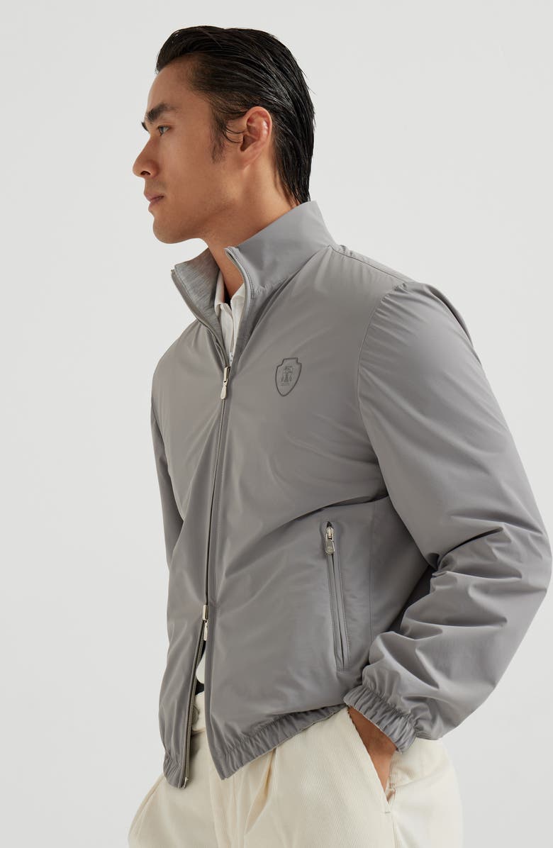 Brunello Cucinelli Reversible jacket, Alternate, color, Grey