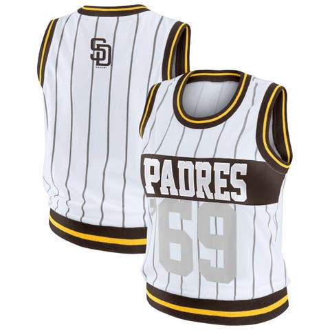 Women's WEAR by Erin Andrews  White San Diego Padres Sporty Tank Top