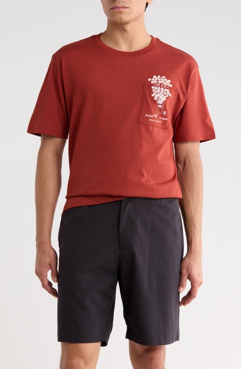 Flower Pocket Graphic T-Shirt