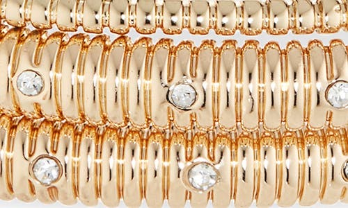 Baublebar Set Of 3 Ribbed Bangle Bracelets In Gold