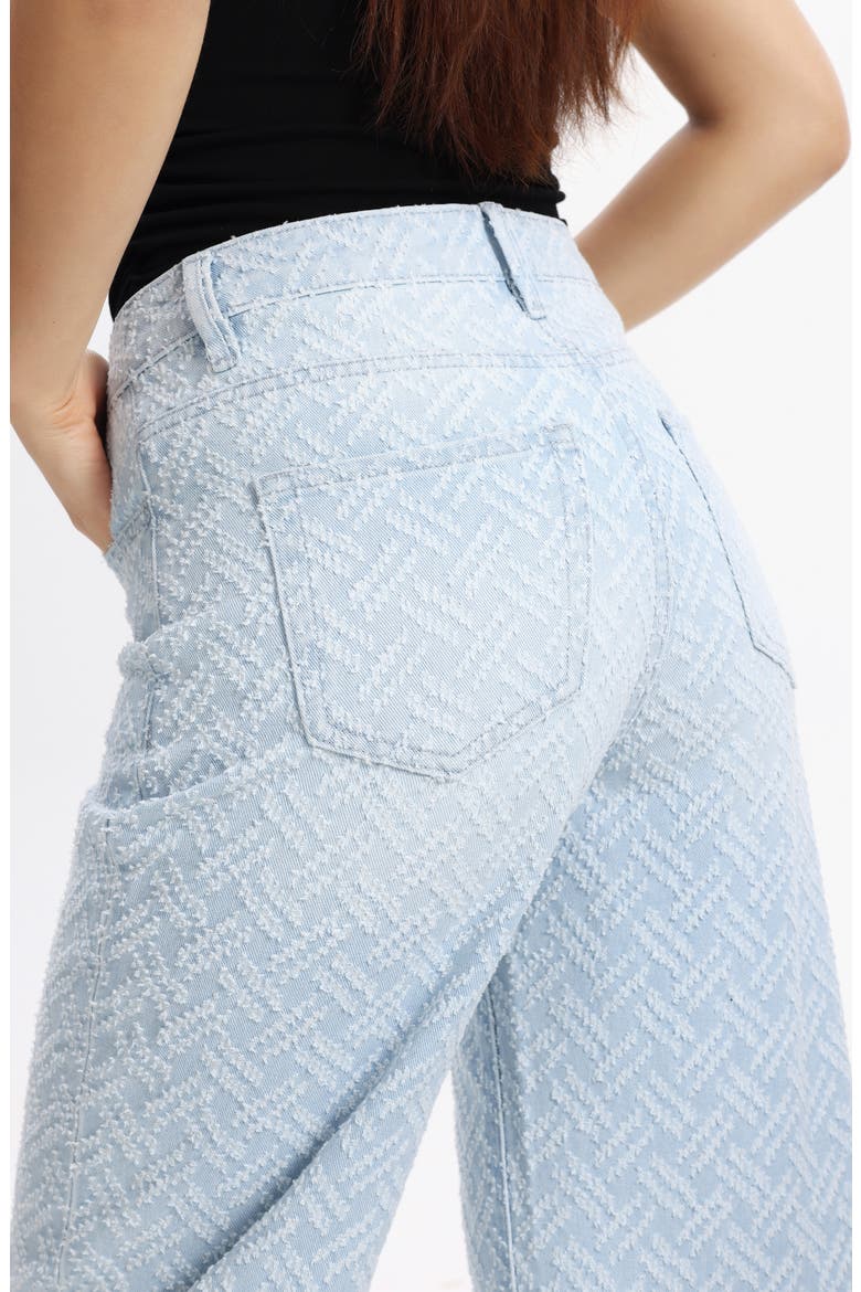 High Waist Straight Leg Jeans, Alternate, color, NEBULA