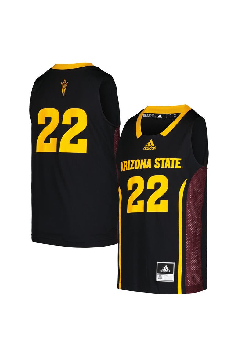 Youth adidas #22 Black Arizona State Sun Devils Swingman Jersey, Main, color, Black