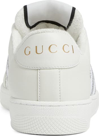 スニーカー GUCCI WHITE LEATHER SCREENER SNEAKERS Screener leather sneakers in white - Gucci | Mytheresa