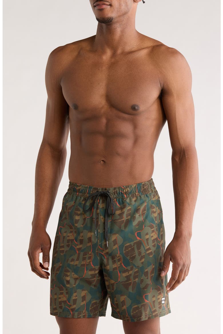 Zion Volley Swim Trunks, Main, color, DEEP DEPTHS