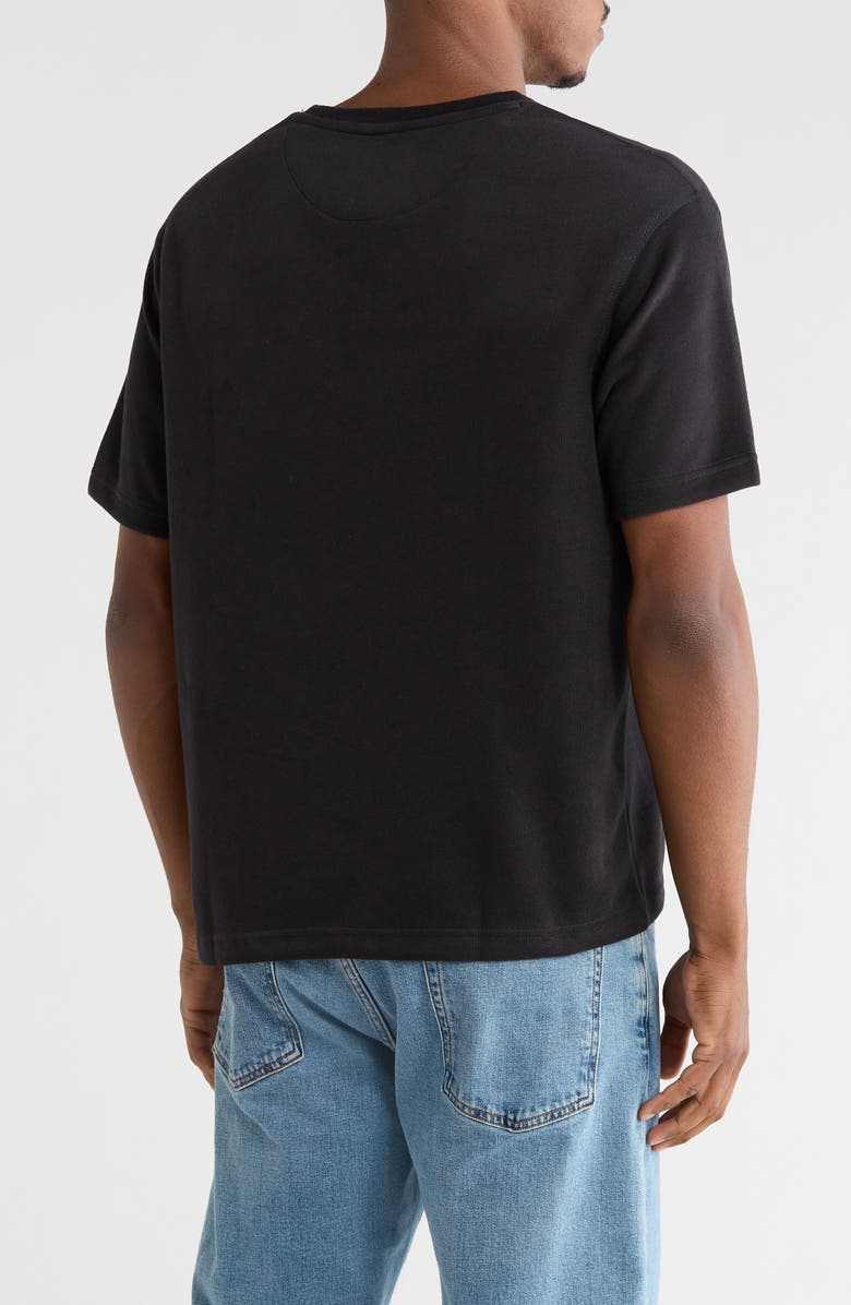DENIM AND FLOWER Crewneck Short Sleeve T-Shirt, Alternate, color, Black