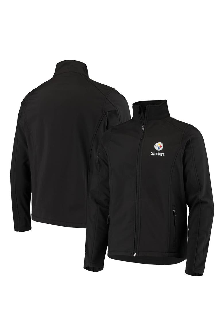 Men's Dunbrooke Black Pittsburgh Steelers Sonoma Softshell Full-Zip Jacket, Alternate, color, Black