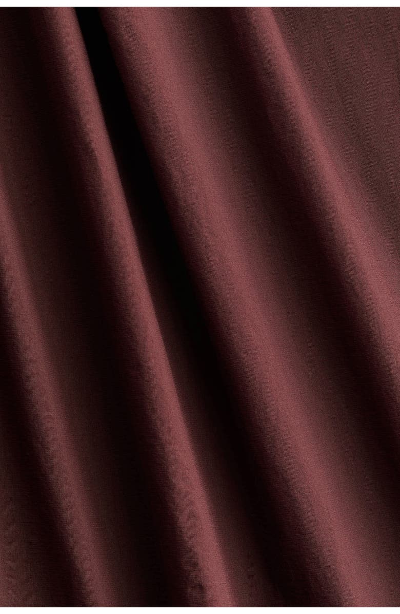 H&M Asymmetric Midi Skirt, Alternate, color, Dark Brown