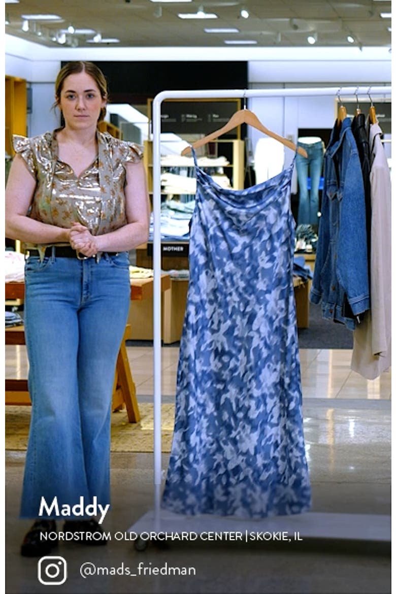 Cowl Neck Satin Slipdress video