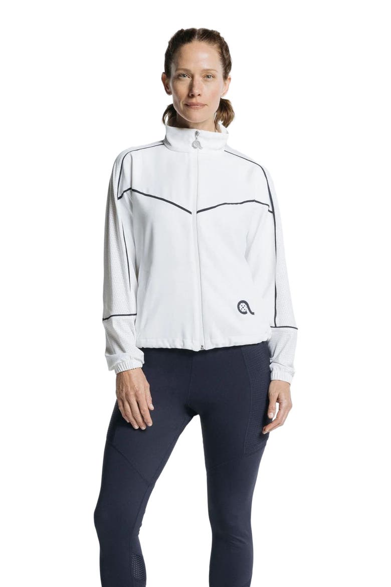 Pace Pickleball Jacket, Main, color, White Lotus