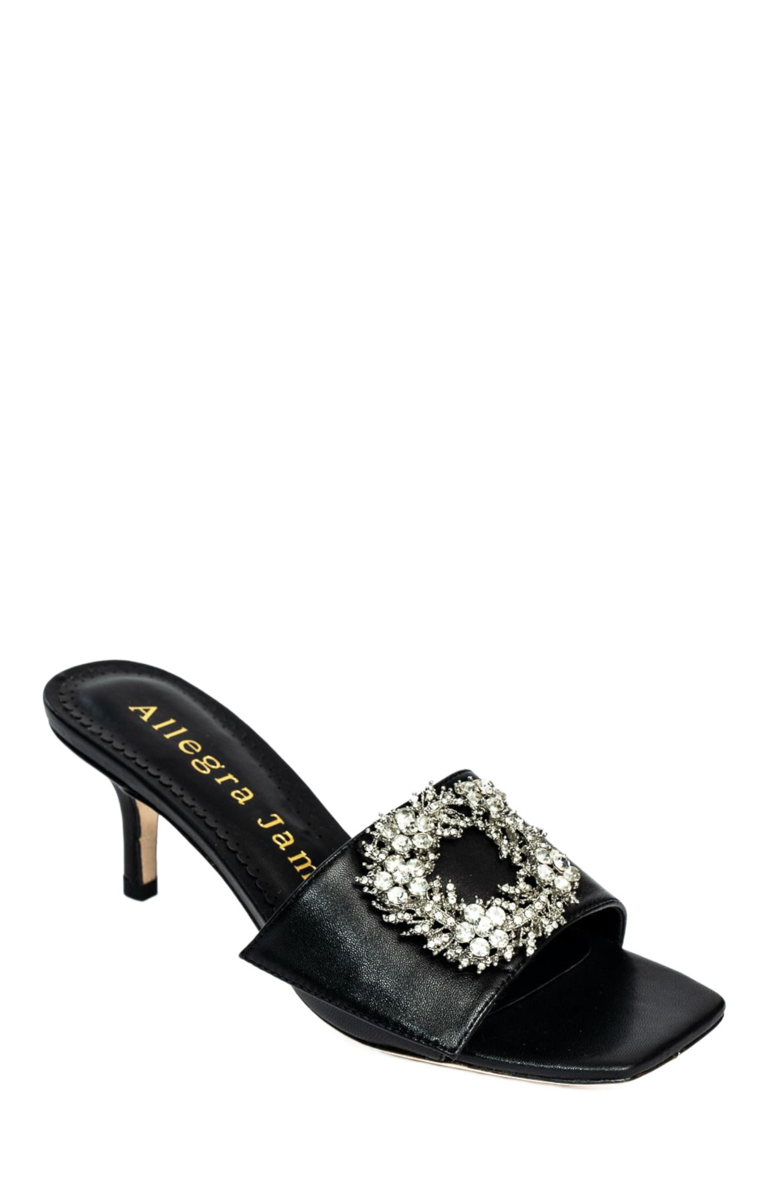 Allegra James Harper Leather Sandal, Alternate, color, 