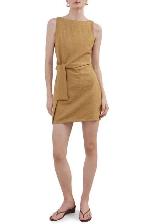 Side Tie Minidress