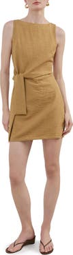 MANGO Side Tie Minidress